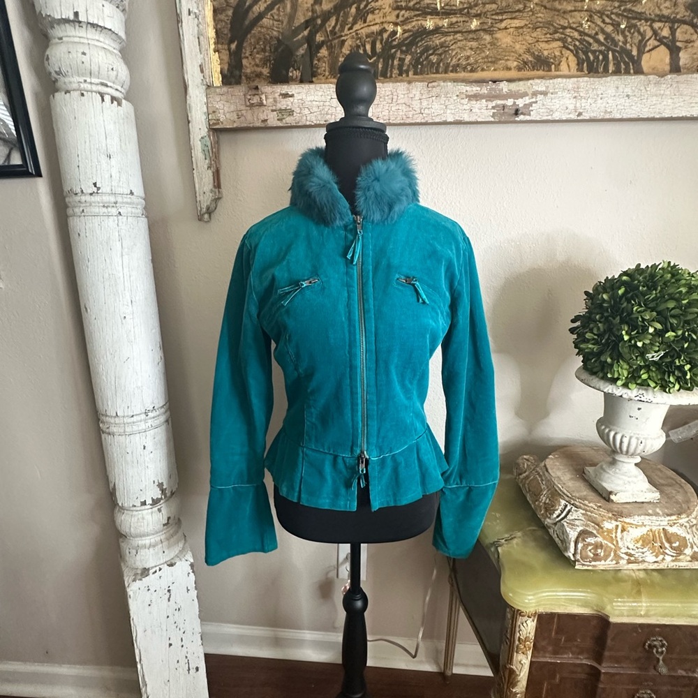 Ardene Blue Bomber Jacket Sporty Lightweight